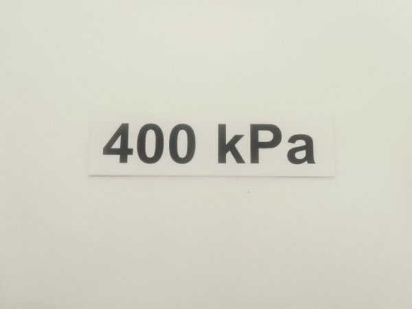 Nálepka - označenie tlaku v pneumatikách - 400 kPa