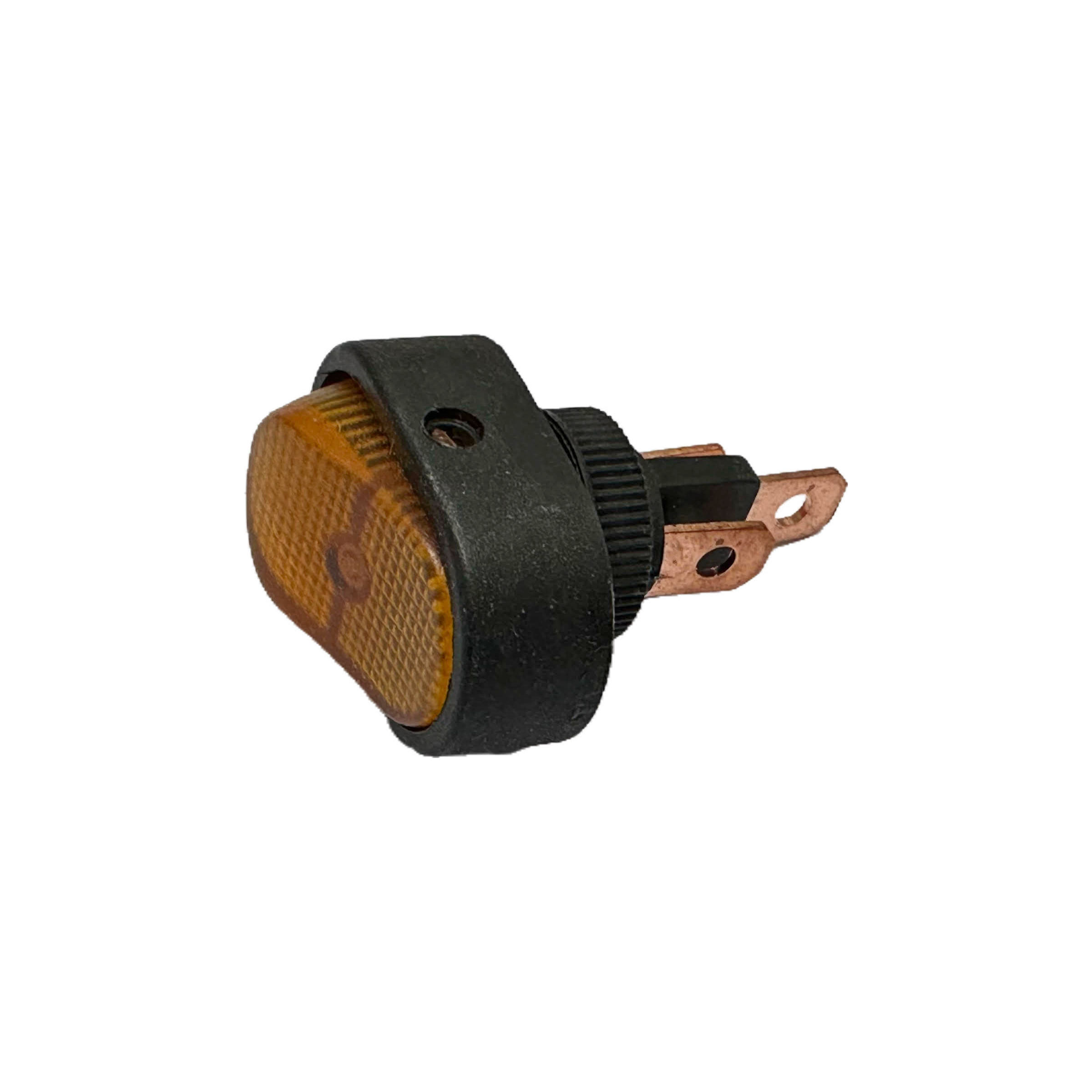 Prepínač mini plastový 2-pol. typ D žltý