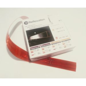 Reflexná páska - červená pevná