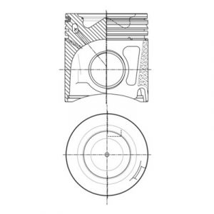 Piest motora STD 88,00mm, čap 31/67mm Iveco Daily 2,3 29L, 29-40S, 35-50C od roku 2011