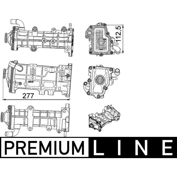 Chladič EGR ventilu Iveco Daily 3,0 35-55S, 35-70C 2006-2011