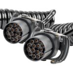 Špirálový kábel TIR 2x 15 PIN 5m 24V
